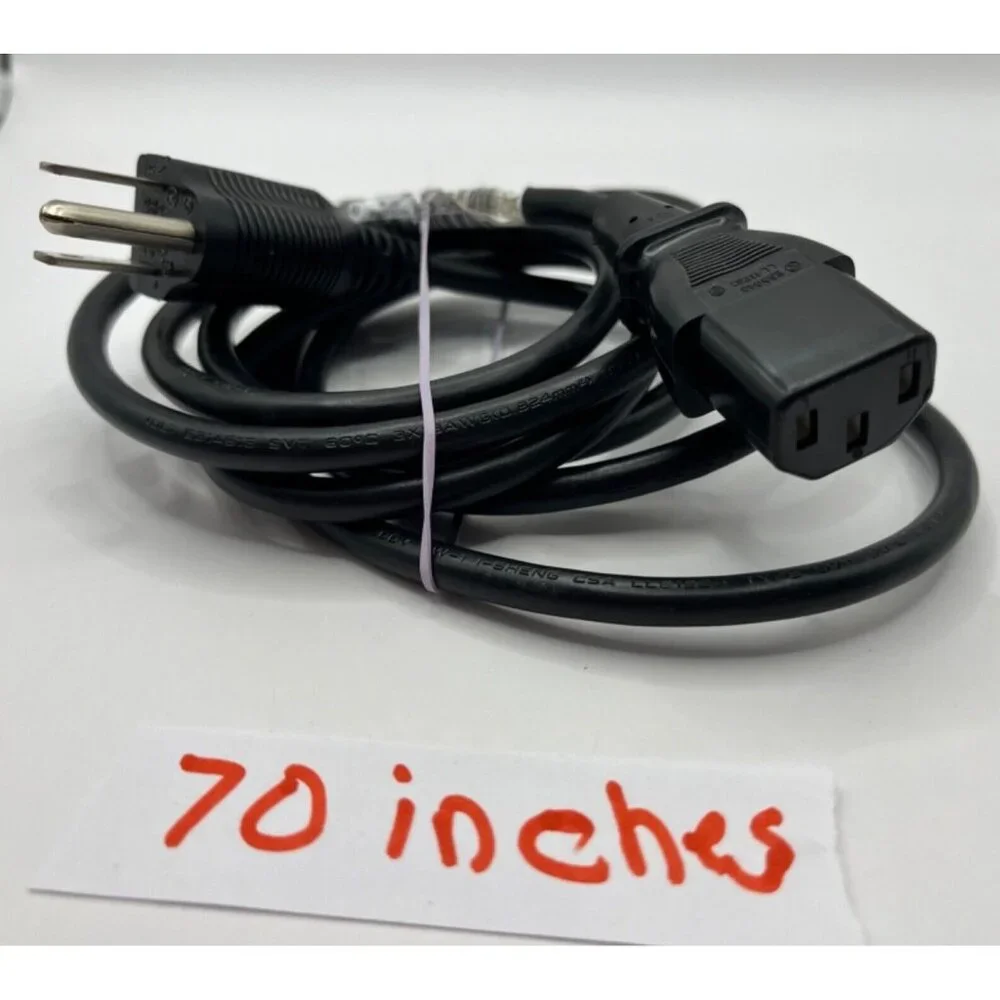 70 Inch Black Power Cord /Cable Replacement Power Cable 2b
